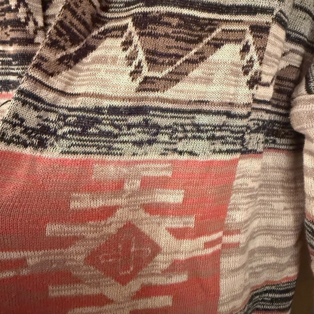 Sun & Shadow Multicolor Geometric Cardigan - Picture 3 of 4